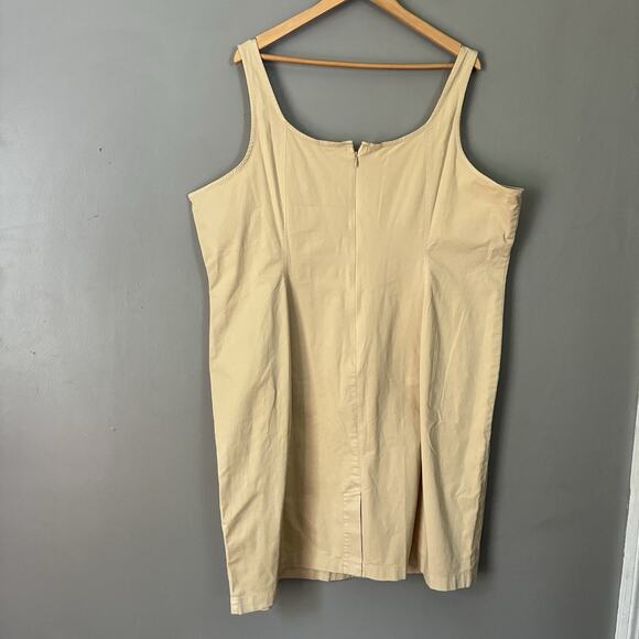 J. Crew Fitted lightweight chino dress Shift Old Money Coastal Preppy Sz 22 3X - Picture 7 of 11